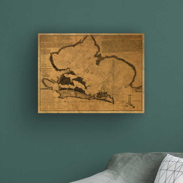 Williston Puerto Rico Ports 1805 On Canvas by Red Atlas Designs